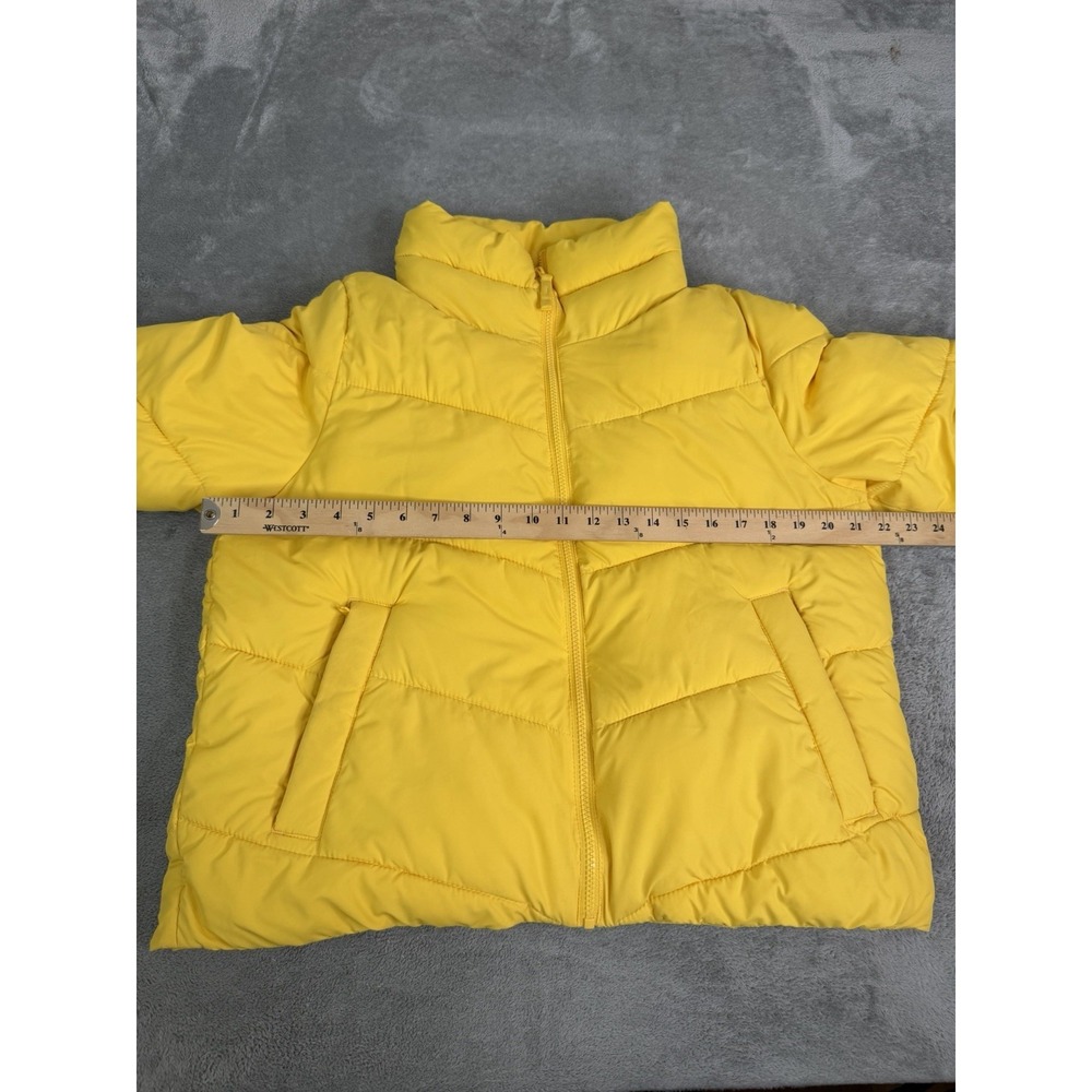 Abercrombie & Fitch Quilted Puffer Jacket Women's Size Medium Yellow - Picture 7 of 10